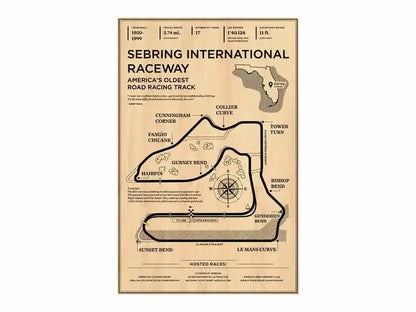 Vintage beige circuit de barcelona catalunya grand prix poster bedroom