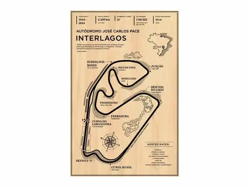 Vintage beige monaco grand prix track canvas art living room decor