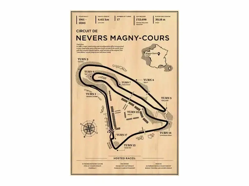 Vintage monaco grand prix track map wall art bedroom racing poster