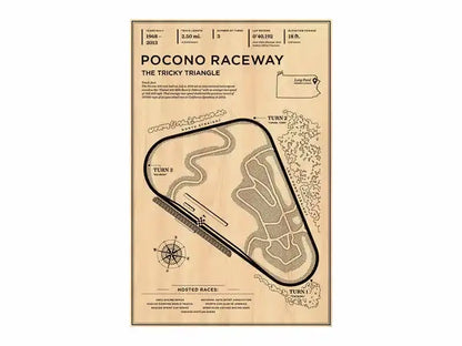 Beige monaco grand prix circuit wall art – living room racing poster
