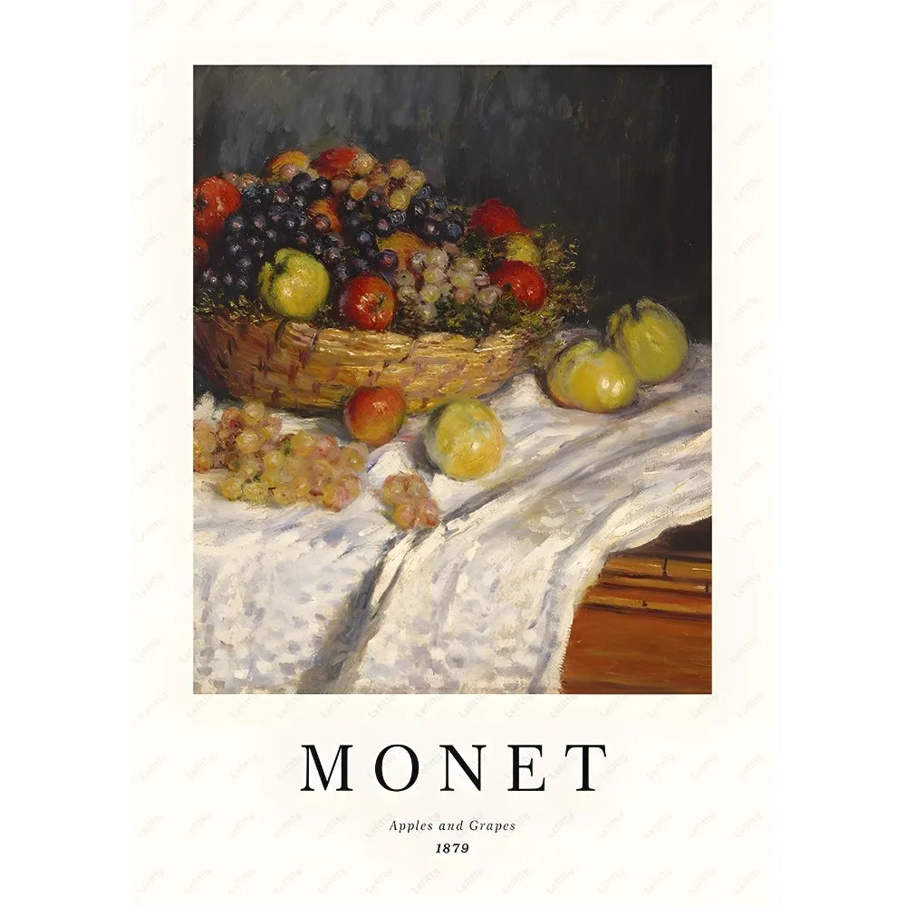 DecorBites™ Monet Wildflower Poster Print for Home Decor