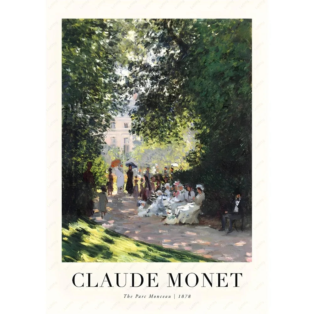 DecorBites™ Monet Wildflower Poster Print for Home Decor