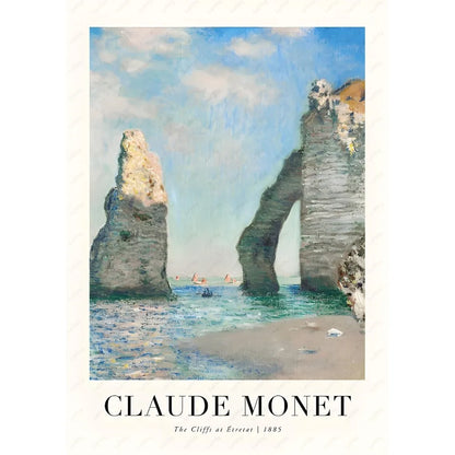 DecorBites™ Monet Wildflower Poster Print for Home Decor