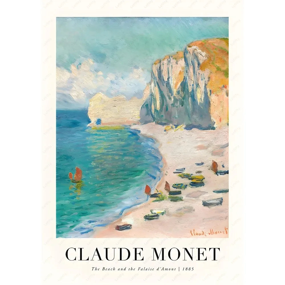 DecorBites™ Monet Wildflower Poster Print for Home Decor