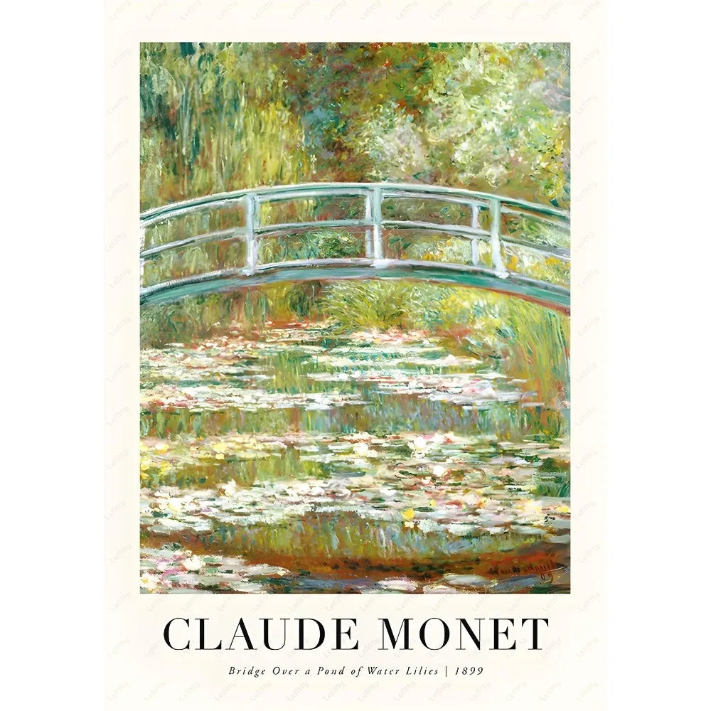 DecorBites™ Monet Wildflower Poster Print for Home Decor