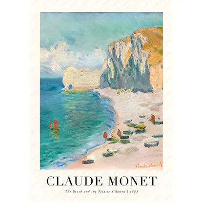 Claude monet impressionist wildflower poster print set living room
