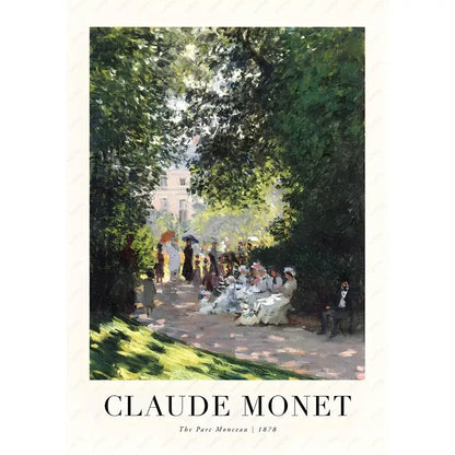 Claude monet impressionist wildflower poster print set living room