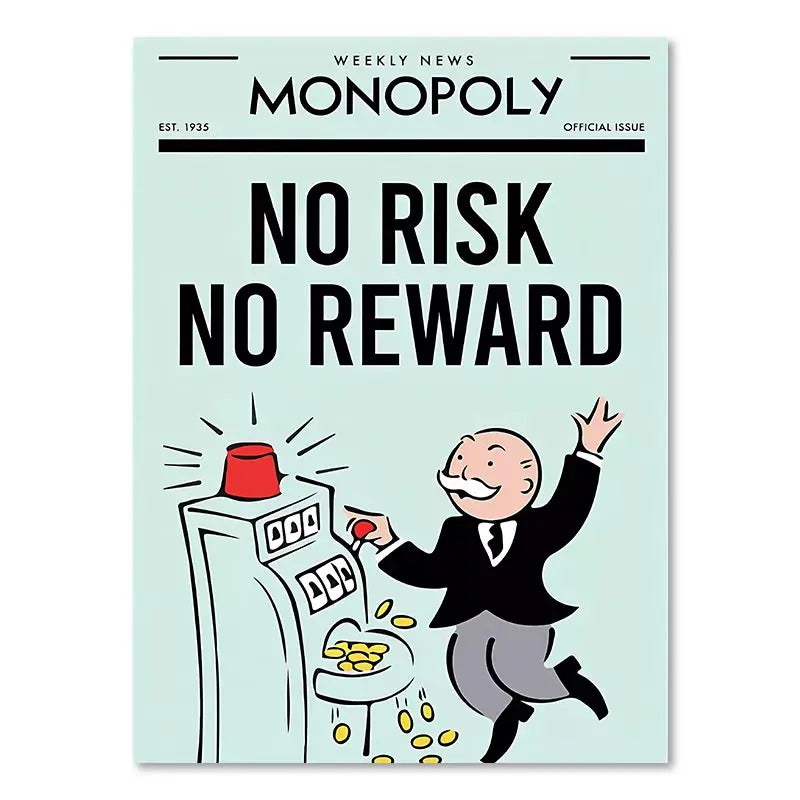 DecorBites™ Monopoly Millionaire Canvas Wall Art