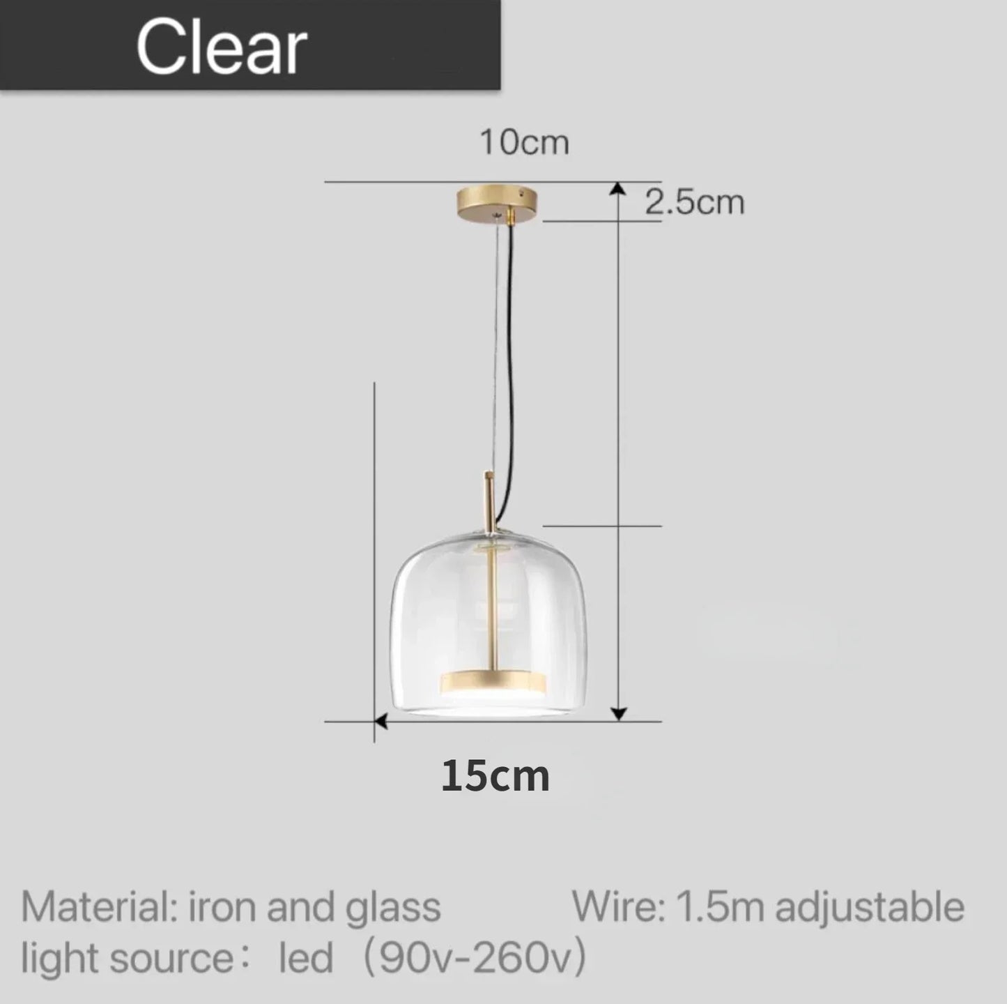 DecorBites™ Moroccan Amber Modern Nordic Pendant Light