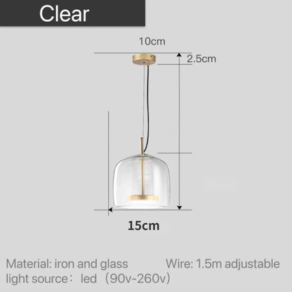 DecorBites™ Moroccan Amber Modern Nordic Pendant Light
