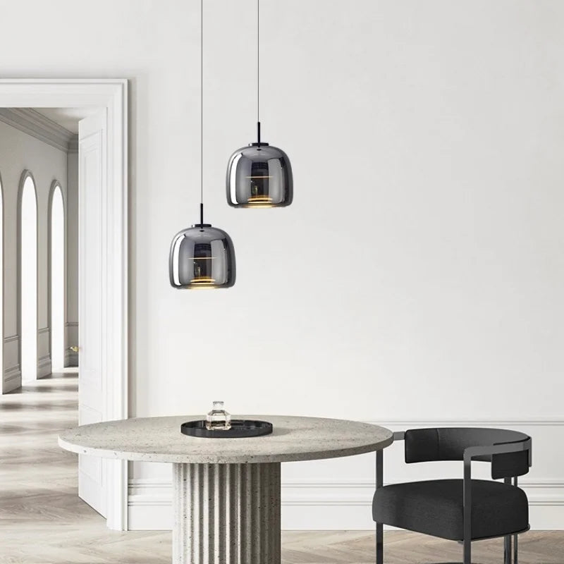DecorBites™ Moroccan Amber Modern Nordic Pendant Light
