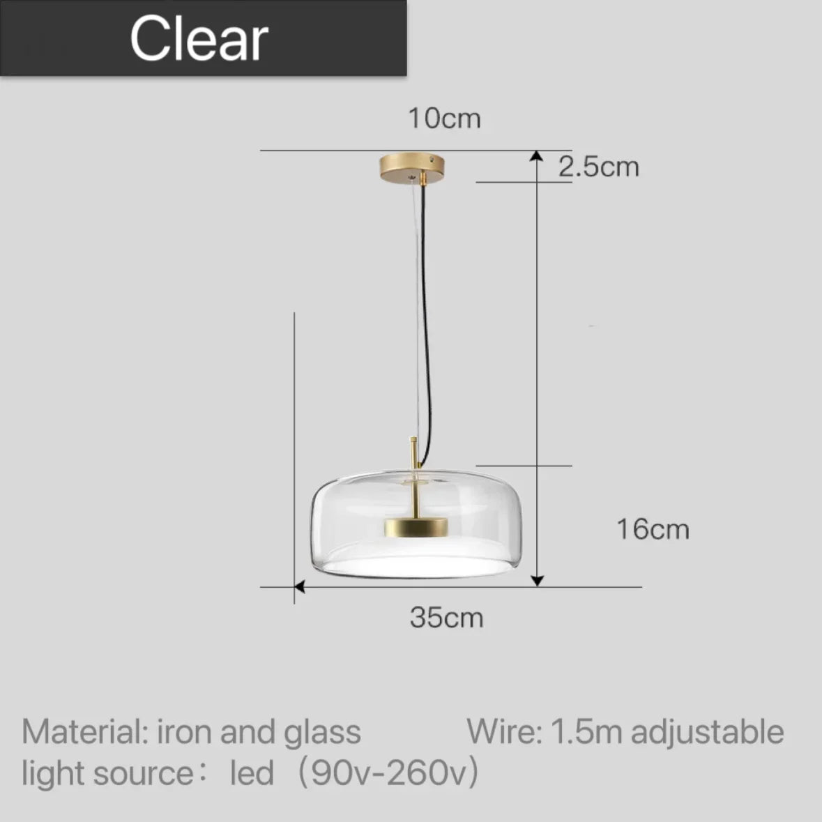 DecorBites™ Moroccan Amber Modern Nordic Pendant Light