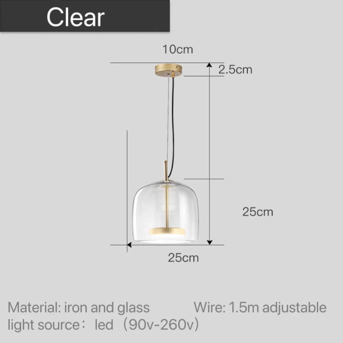 DecorBites™ Moroccan Amber Modern Nordic Pendant Light