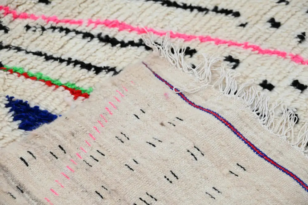 Handmade traditional azilal colorful rug living room decor