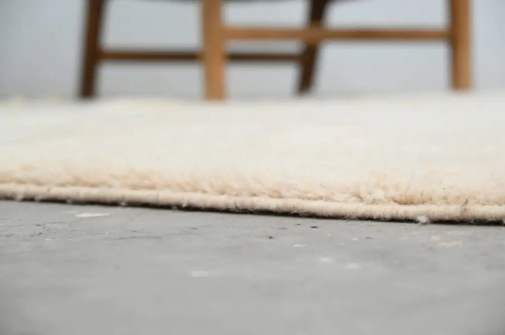 Handwoven cream beni ouarain rug living room moroccan handmade decor