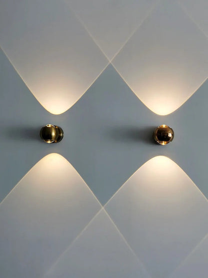 DecorBites™ Moroccan Modern Black Brass LED Wall Lamp