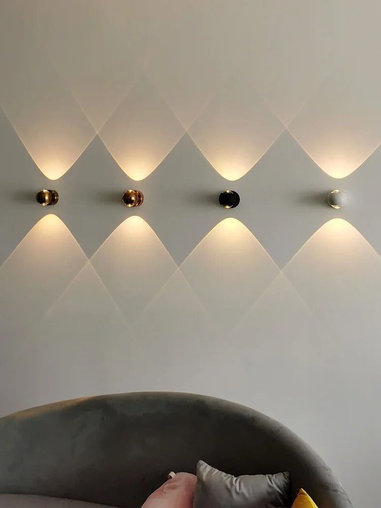 DecorBites™ Moroccan Modern Black Brass LED Wall Lamp