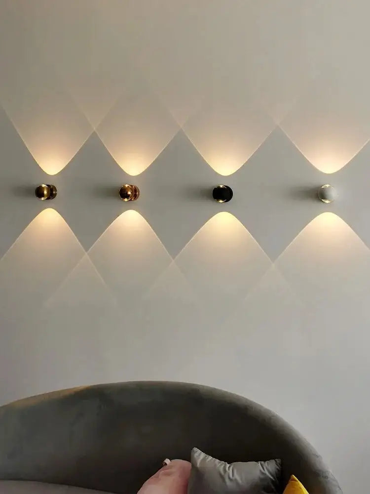Modern moroccan black & brass led wall lamp for bedroom