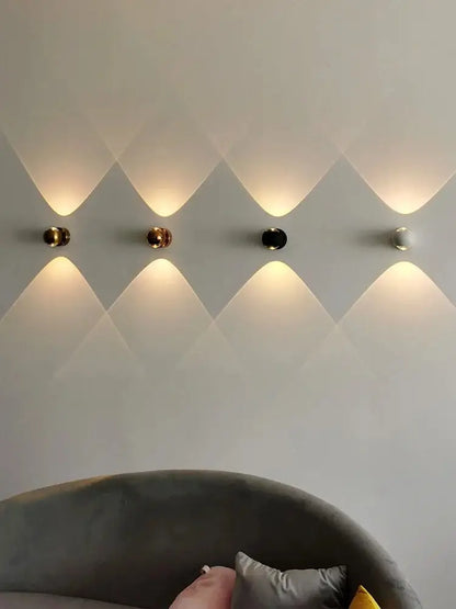 Modern moroccan black & brass led wall lamp for bedroom