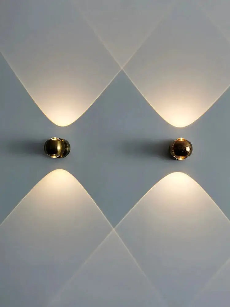 Modern moroccan black & brass led wall lamp for bedroom