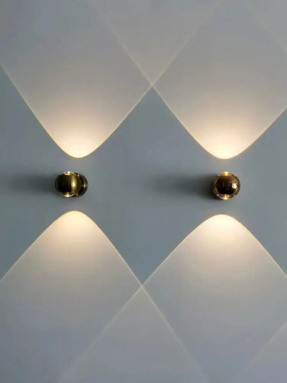 Modern moroccan black & brass led wall lamp for bedroom