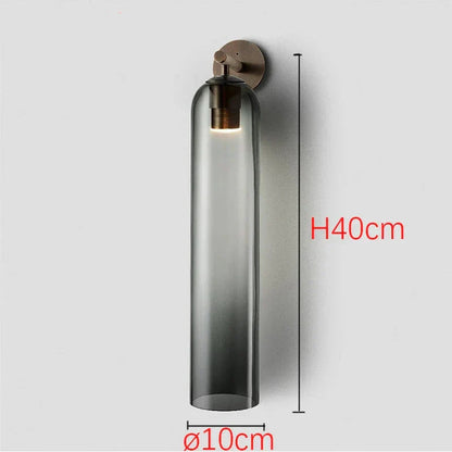 DecorBites™ Moroccan Title: Sleek Glass Wall Sconce