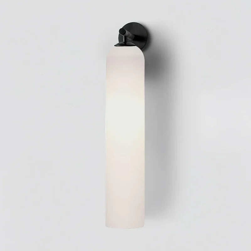 DecorBites™ Moroccan Title: Sleek Glass Wall Sconce