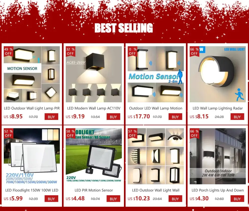 Modern black motion sensor outdoor wall light with frosted glass