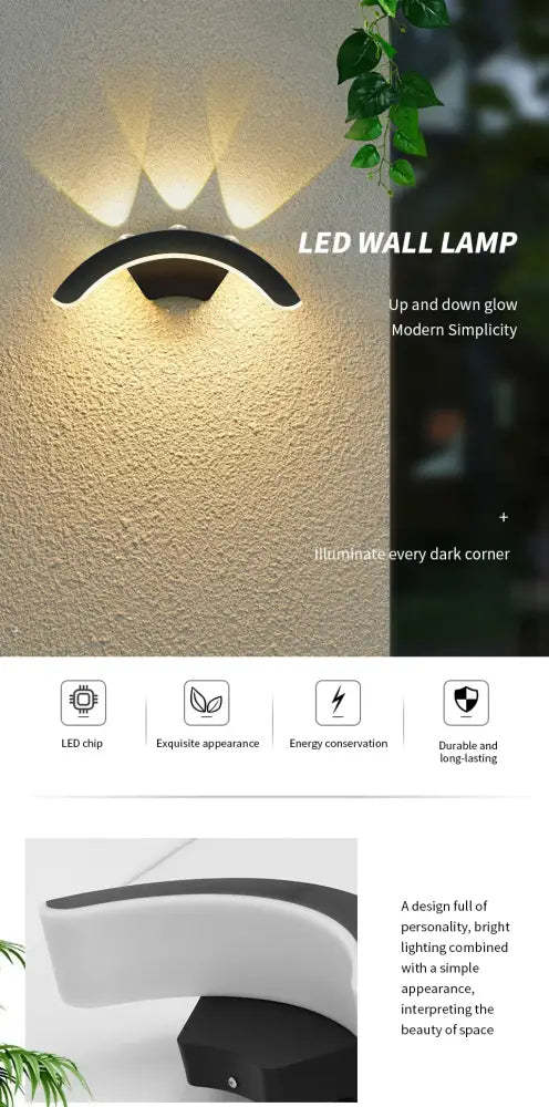 Modern black motion sensor outdoor wall light with frosted glass