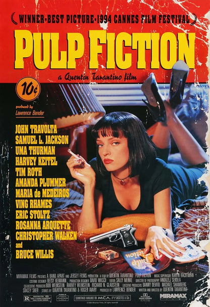 DecorBites™ Movie Pulp Fiction Canvas Wall Art