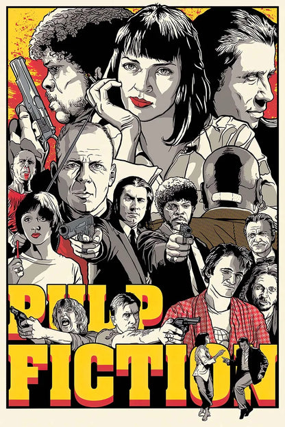 DecorBites™ Movie Pulp Fiction Canvas Wall Art