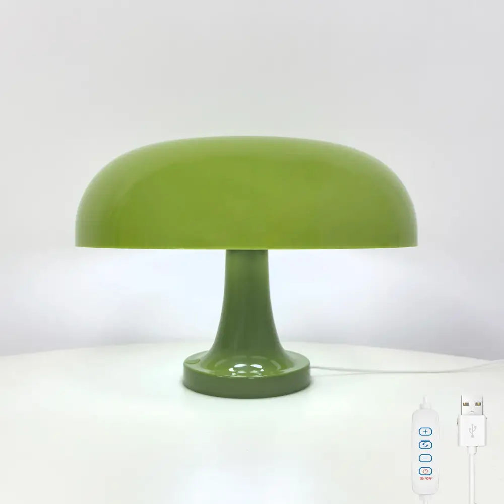 Modern orange mushroom table lamp bedroom decor