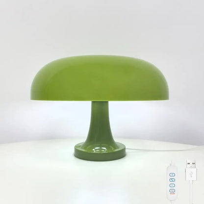 Modern orange mushroom table lamp bedroom decor