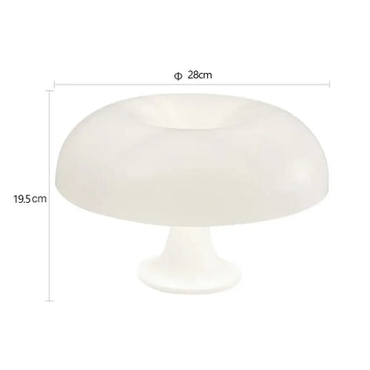 Modern orange mushroom table lamp bedroom decor