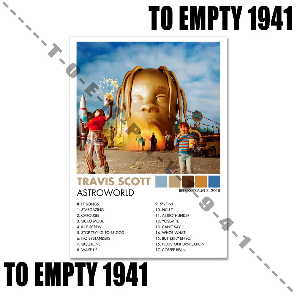 DecorBites™ Music Album Covers Poster Set