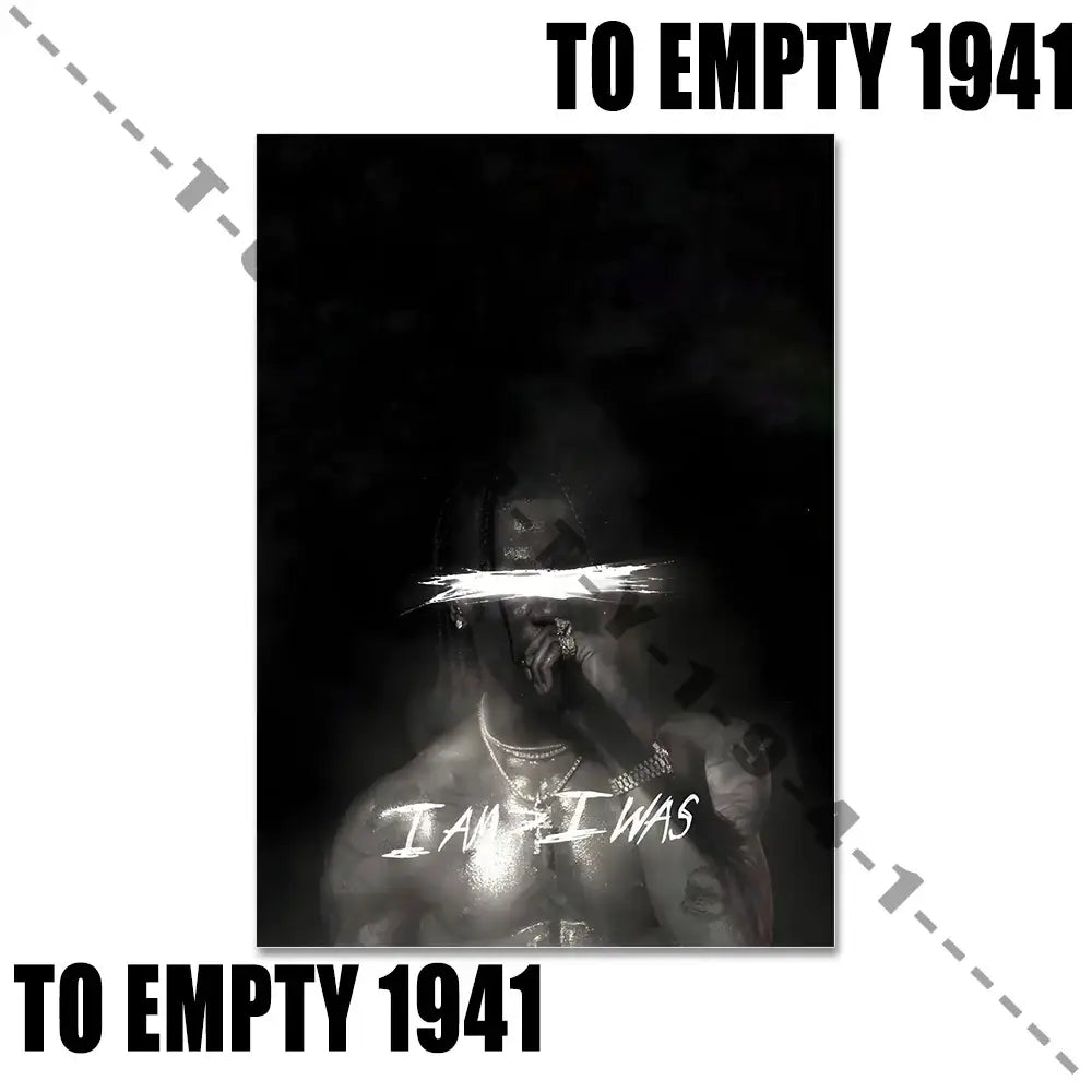 Travis scott and jack skellington framed album covers poster bedroom