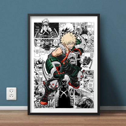 DecorBites™ "My Hero Academia Canvas Wall Art"