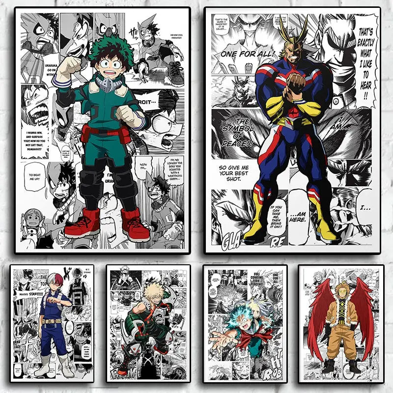 DecorBites™ "My Hero Academia Canvas Wall Art"
