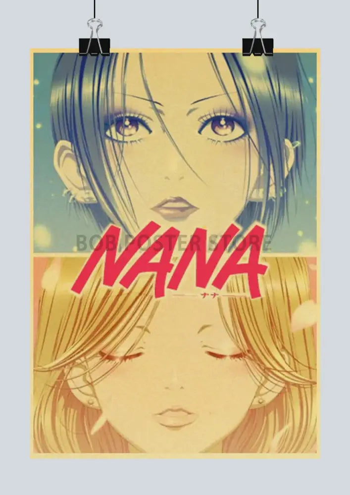 Retro orange japan anime nana poster set bedroom wall decor