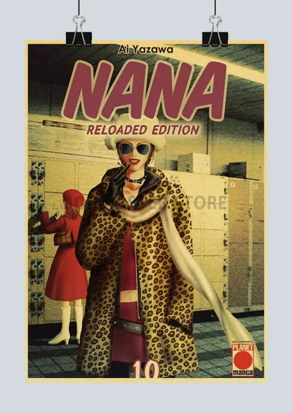 Retro kraft paper nana anime poster bedroom wall decor