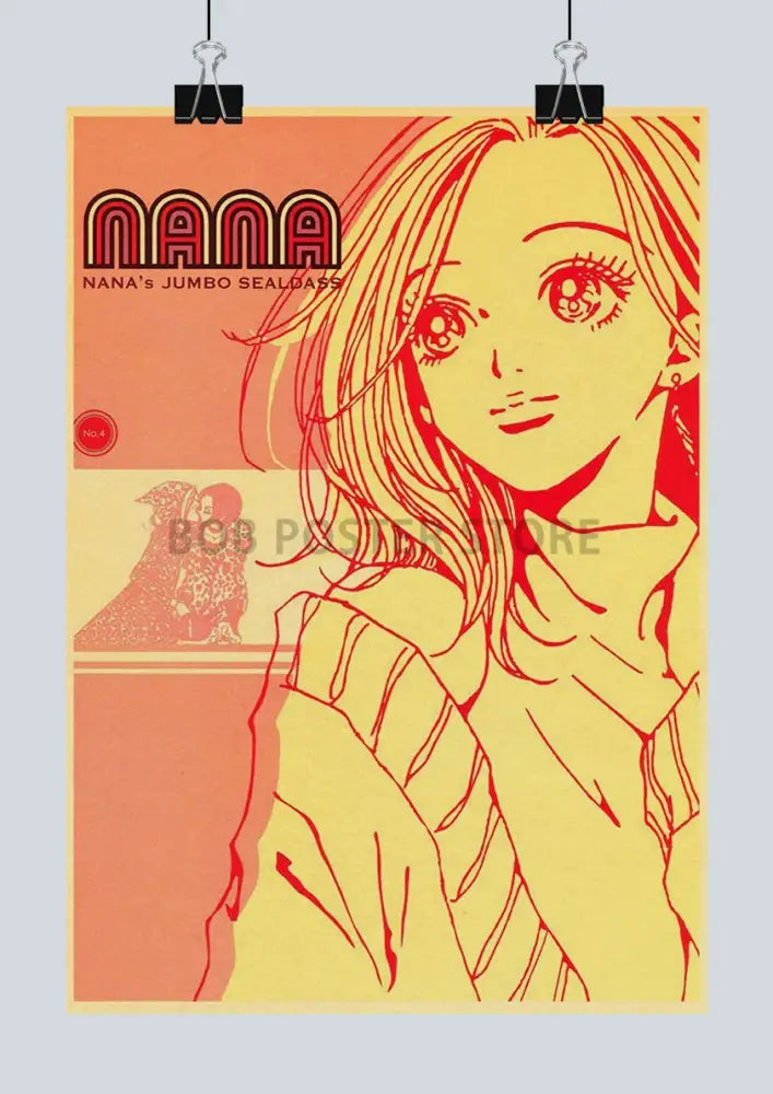 Nana anime retro poster set bedroom vintage wall art