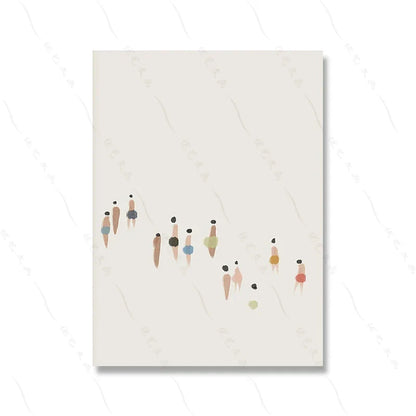 DecorBites™ Neutral Canvas Triptych Wall Art Set