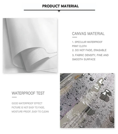 DecorBites™ Neutral Canvas Triptych Wall Art Set