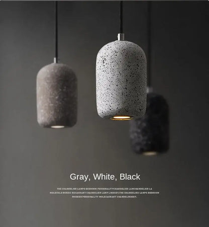 Industrial cement pendant lamp – kitchen & dining room light