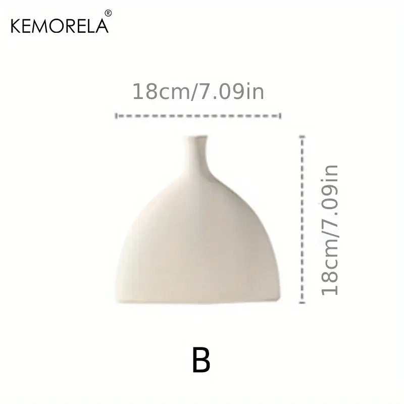 Minimalist white nordic ceramic vase living room decor