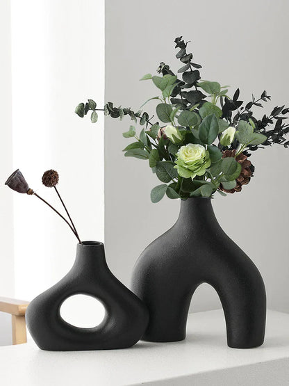 DecorBites™ Nordic Ceramic Flower Vase Home Decor