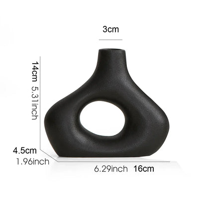 DecorBites™ Nordic Ceramic Flower Vase Home Decor