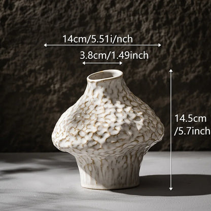 DecorBites™ Nordic Ceramic Vase with Pampas Grass