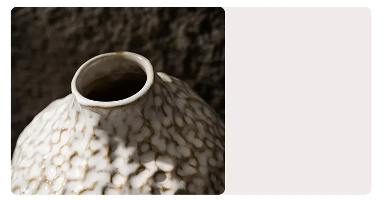 DecorBites™ Nordic Ceramic Vase with Pampas Grass