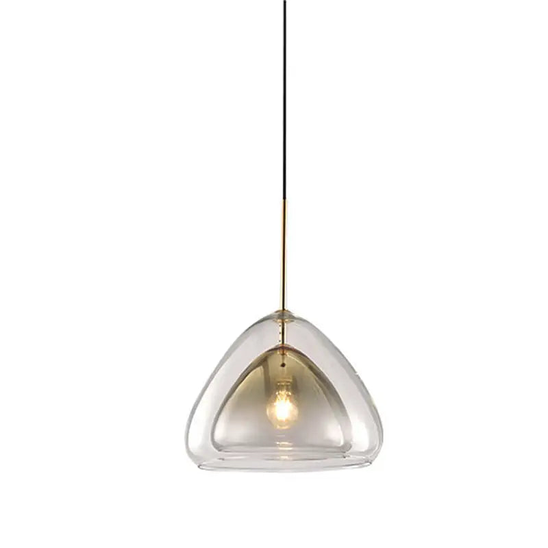 Modern champagne glass cone pendant light – dining room fixture